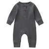 Infant Baby Boy And Girl clothes One-Piece Knitted Solid Long Sleeve Romper Jumpsuit In Classic Deisgn