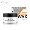 Sevich Temporary Hair Color Wax Men Diy Mud One-time Molding Paste Dye Cream Hair Gel for Hair Coloring Styling Silver Grey 120g