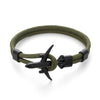 Elegant Modern Fashion Black Anchor Luxury Bracelets For Men And Women Charm Rope Chain Couple Bracelet Metal Airplane Leather Hooks Homme Jewelry