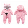 Newborn Winter Hoodie Baby Rompers Outwear Infant Baby Jumpsuit 3M -12M For Girls and Boys Winter Romper