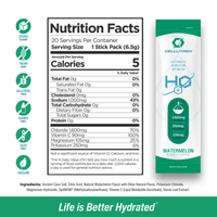 H2O ELECTROLYTES™ - Watermelon | Zero Sugar Electrolyte Powder Cellutrex
