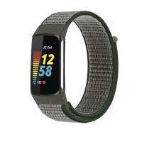 Fitbit Charge 5 6 Nylon Velcro Band - Durable Comfortable Strap