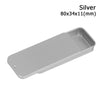 1 Pcs Metal Rectangular Empty Mini Tin Box Tinplate Push Candy Pill Cases Bins Jar Hinged Containers Small Organizer Storage Box