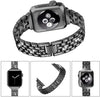 Apple Watch Bedazzled Stainless Steel Strap - Elegant Design