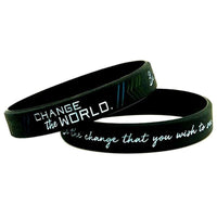 Silicone Wristband Rubber Motivation Bracelet Perfect Gift For Men Unique Jewelry Cool Style