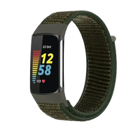 Fitbit Charge 5 6 Nylon Velcro Band - Durable Comfortable Strap