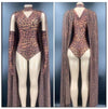 Wild Glam Leopard Print Gogo Bodysuit & Flowing Cape Set