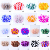 Fluffy Turkey Feathers Trim Ribbon Fringe