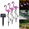 3PCS SET Flamingo LED Solar Modern Lamp For Garden And Yard With Base Station 3 Piece Set Decorative Lighting For Pathway Driveway Landscape