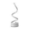 LED Spiral Table Lamp Modern Curved Desk Bedside Lamp Dim able Warm White Light For Living Room And Bedroom