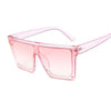 Retro Modern Elegant Square Sunglasses for Women and Lady With Big Frame Fashion Girls Sunglasses In Vintage Style With UV400 Protection