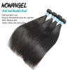 Wow Angel Straight 28 30 Inch Remy Бразильське людське волосся Пучки 100% шовкове волосся 3/4 штуки Нарощене людське волосся Virgin Hair