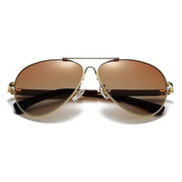 High Quality TR90 Luxury Modern Men Polarized Sunglasses In Aviation Pilot Famous Style with  UV400 Protection and Miror Glasses