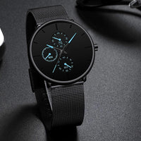 Relogio Masculino Unisex  Woman and Men Quartz Watch In Casual Slim Mesh Style Designer Sport Watch