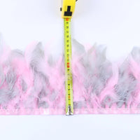 Fluffy Turkey Feathers Trim Ribbon Fringe