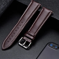 Motorola Moto Watch Band, Soft Calfskin Leather Strap, Steel Buckle