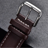COROS Calfskin Leather Watch Band - Soft Wrist Strap with Silver Buckle