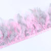 Fluffy Turkey Feathers Trim Ribbon Fringe