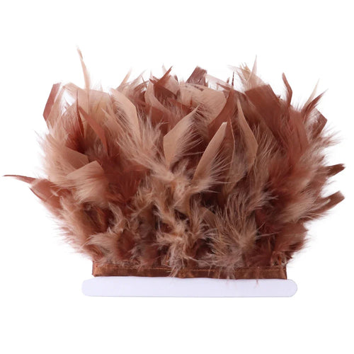 Fluffy Turkey Feathers Trim Ribbon Fringe