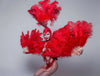 Ostrich Feather Headdress & Pearl Suit Stage Costume Set
