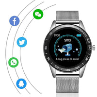 Modern Luxury New Smart Watch For Men and Women LED Color Screen And With Heart Rate Blood Pressure Tracker With  Multi-Function Mode Sport Smartwatch fitness Tracker