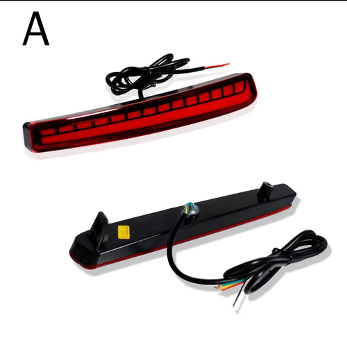 iJDM Car Red LED Bumper Reflector Lights For Toyota Corolla (2020 2021) Function as Tail,Brake & Rear Fog Lamps,Turn Light Lamp