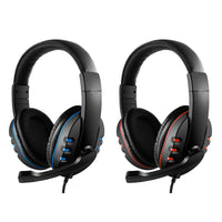 Gaming Headphones 3.5mm Wired Game Headset Noise Canceling Earphone with Microphone Volume Control for PC Laptop Smart Phone