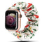white red flower / Medium to Large / 38mm 40mm 41mm (42mm S10 & S11)