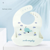 Food Grade Silicone Baby Bibs Waterproof Bib for Newborn Boy Girl Feeding Towel Burp Cloth For Kids