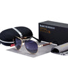 High Quality TR90 Luxury Modern Men Polarized Sunglasses In Aviation Pilot Famous Style with  UV400 Protection and Miror Glasses