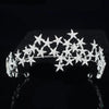 Crystal Star Tiara Crown Headband Hairpiece