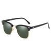 Luxury Popular  Famous Retro Semi-Rimless Brand Designer Sunglasses For Women and Men Polarized Classic Oculos De Sol Gafas Retro EyeglassesWith UV400  Sunglasses
