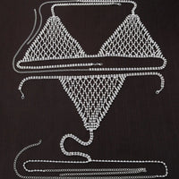 Luxury Rhinestone Grid Body Chain Set – Shimmering Crystal Mesh Bra & Thong Harness Set for Raves, Festivals & Exotic Clubwear