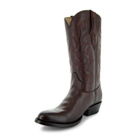 Cowboy Dress Boots | Mens Classic Round-Toe Boots (H7001-Brown)
