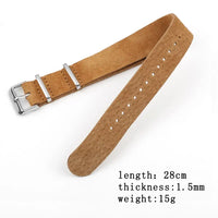 Ticwatch Suede Leather Strap - Stylish, Comfortable, Durable