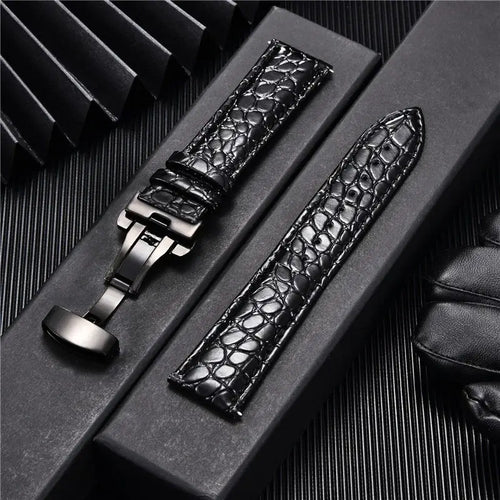 Ticwatch Crocodile Pattern Leather Band - Rugged and Durable