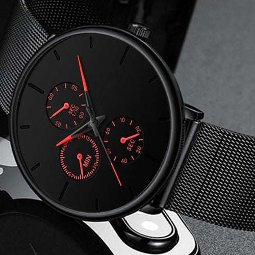 Relogio Masculino Unisex  Woman and Men Quartz Watch In Casual Slim Mesh Style Designer Sport Watch