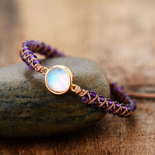 Handmade Luxury Wax  Elegant Bracelet With Stone In Modern Colorful Design For Woman and Ladies