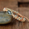 Handmade Luxury Wax  Elegant Bracelet With Stone In Modern Colorful Design For Woman and Ladies