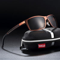 New Classic Square Polarized Sunglasses Men Aluminium Driving Sun glasses Shades For Men and Boys With UV400 Protection