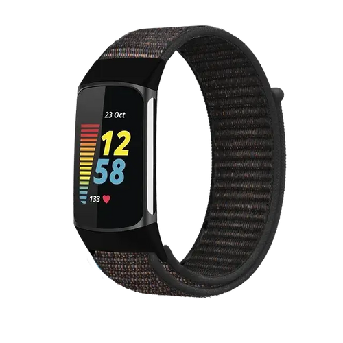 Fitbit Charge 5 6 Nylon Velcro Band - Durable Comfortable Strap