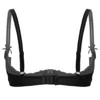 Lace Underwire Half-Cup Push-Up Bra