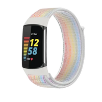 Fitbit Charge 5 6 Nylon Velcro Band - Durable Comfortable Strap