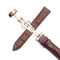 brown - rose gold buckle / 24mm