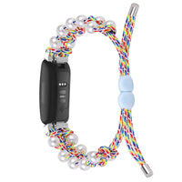 Fitbit Inspire 3, 2, 1, HR Braided Bead Band - Stylish Strap