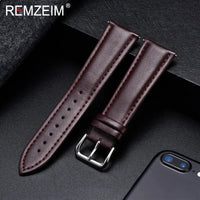 OnePlus Leather Watch Band, Soft Calfskin Strap with Silver Buckle