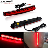 iJDM Car Red LED Bumper Reflector Lights For Toyota Corolla (2020 2021) Function as Tail,Brake & Rear Fog Lamps,Turn Light Lamp
