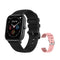 Black with pink strap