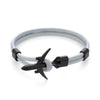 Elegant Modern Fashion Black Anchor Luxury Bracelets For Men And Women Charm Rope Chain Couple Bracelet Metal Airplane Leather Hooks Homme Jewelry