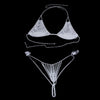 Luxury Rhinestone Bikini Body Chain Set – Shimmering Crystal Harness Bra & Thong Set for Festivals, Raves & Exotic Clubwear